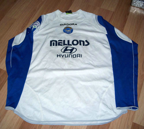 maillots bangor fc exterieur 2007-2008 rétro