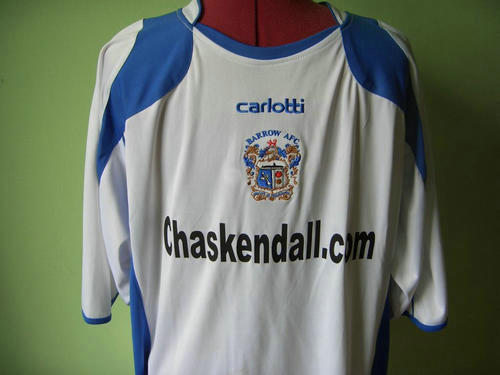 maillots barrow afc domicile 2008-2009 rétro