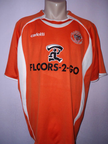 maillots blackpool fc domicile 2007-2008 rétro