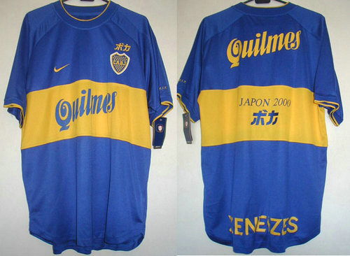 maillots boca juniors particulier 2000 rétro