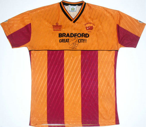 maillots bradford city afc domicile 1987-1988 pas cher