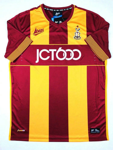 maillots bradford city afc domicile 2017-2018 rétro