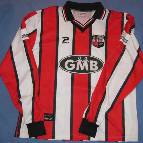 maillots brentford fc domicile 2000-2002 rétro