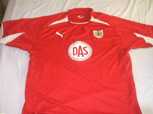 maillots bristol city fc domicile 2008-2009 rétro