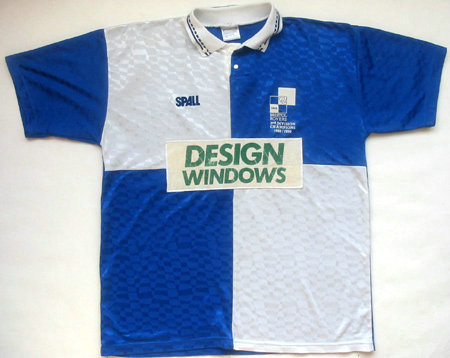 maillots bristol rovers domicile 1991-1992 rétro