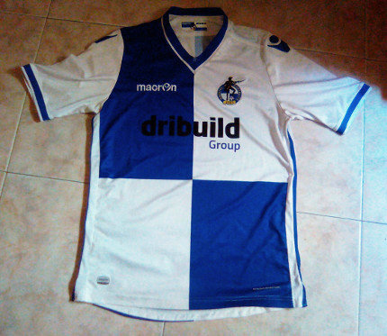 maillots bristol rovers domicile 2016-2017 rétro