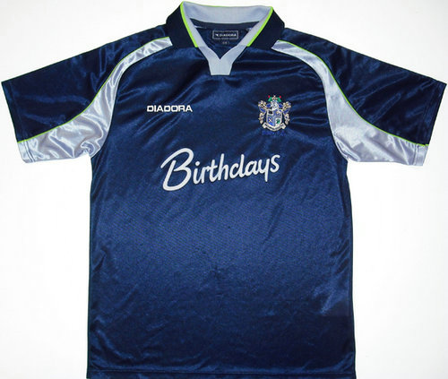 maillots bury fc exterieur 1999-2000 rétro