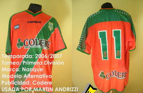 maillots ca banfield exterieur 2006-2007 rétro