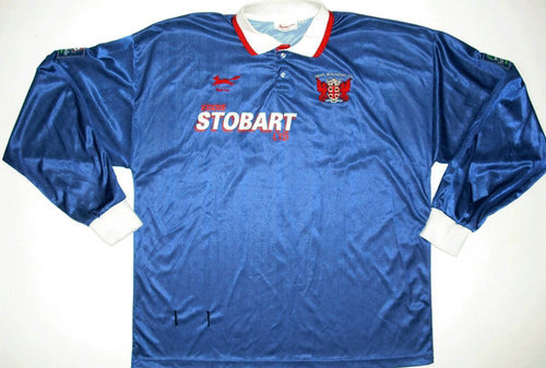 maillots carlisle united fc domicile 1997-1998 rétro