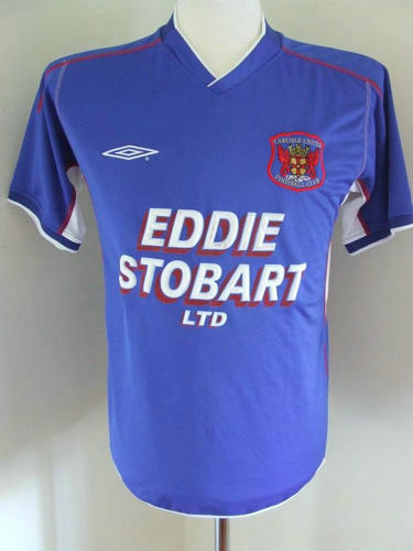 maillots carlisle united fc domicile 2003-2004 rétro