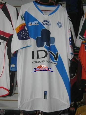 maillots cf puebla domicile 2007-2008 rétro