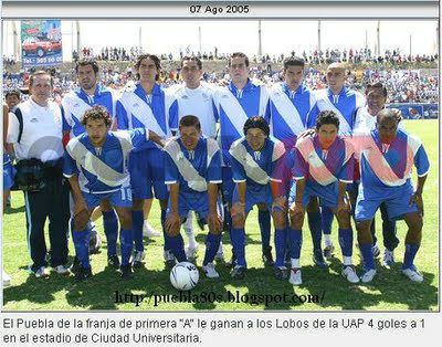 maillots cf puebla exterieur 2005 rétro