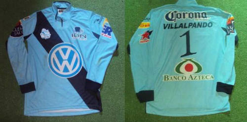 maillots cf puebla gardien 2009-2010 rétro