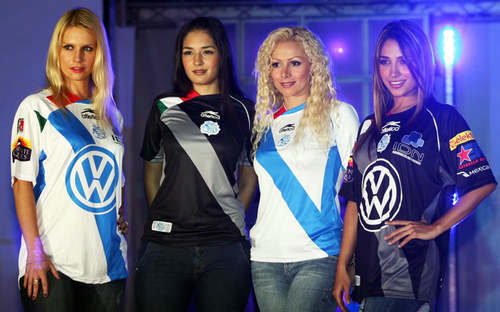 maillots cf puebla particulier 2009-2010 rétro