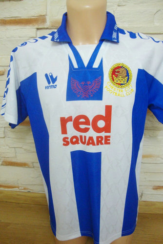 maillots chester city domicile 2001-2002 rétro