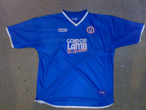 maillots chesterfield fc domicile 2001-2002 pas cher