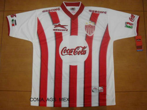 maillots club necaxa domicile 2000 rétro