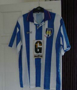 maillots colchester united domicile 1996-1997 rétro