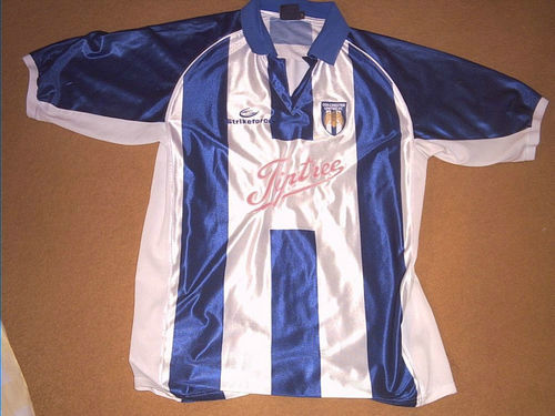 maillots colchester united domicile 2002-2004 rétro