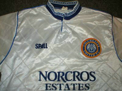 maillots colchester united exterieur 1989-1990 rétro