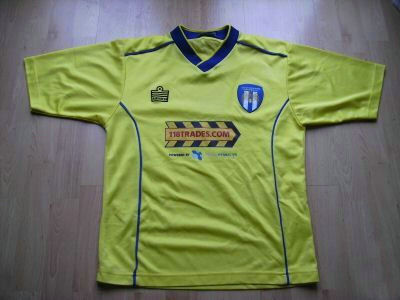 maillots colchester united exterieur 2005-2006 rétro