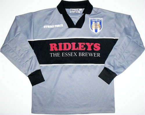 maillots colchester united gardien 2000-2001 rétro