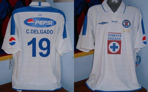 maillots cruz azul exterieur 2002 rétro