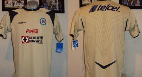 maillots cruz azul third 2008-2009 rétro