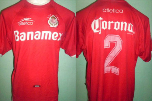 maillots deportivo toluca domicile 2001-2002 pas cher