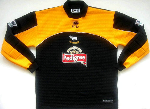 maillots derby county fc gardien 2001-2003 pas cher