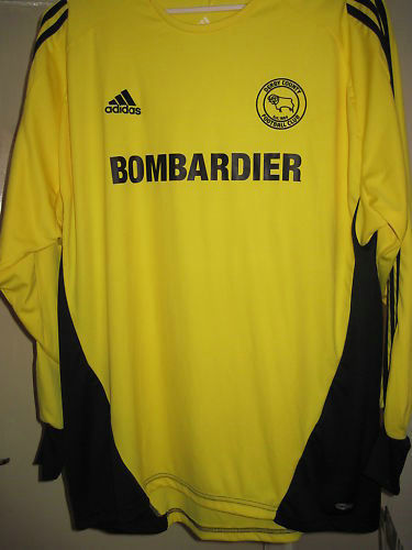 maillots derby county fc gardien 2009-2010 rétro