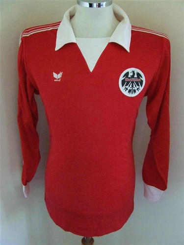 maillots eintracht francfort domicile 1976 rétro