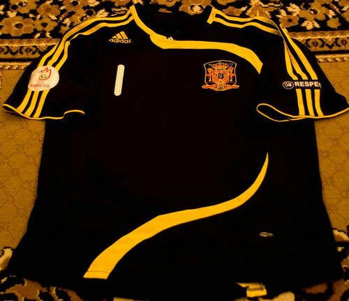 maillots espagne gardien 2008-2010 rétro