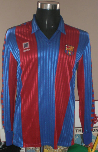 maillots fc barcelone domicile 1989-1992 rétro