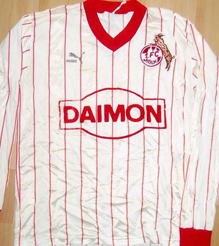 maillots fc cologne domicile 1986 rétro