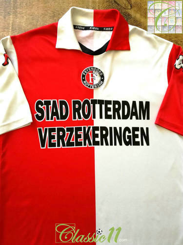 maillots feyenoord domicile 2001-2002 rétro