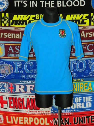 maillots galles exterieur 2002-2004 pas cher