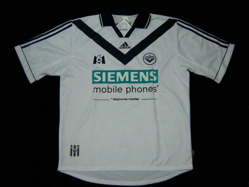 maillots girondins de bordeaux exterieur 2000-2001 rétro