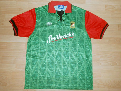 maillots glentoran domicile 1992-1993 pas cher