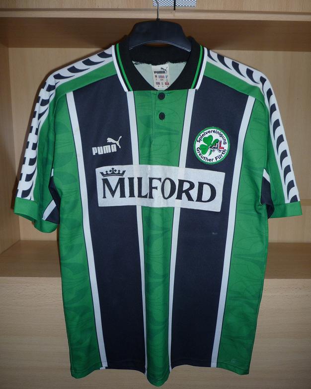 maillots greuther fürth domicile 1996-1998 rétro