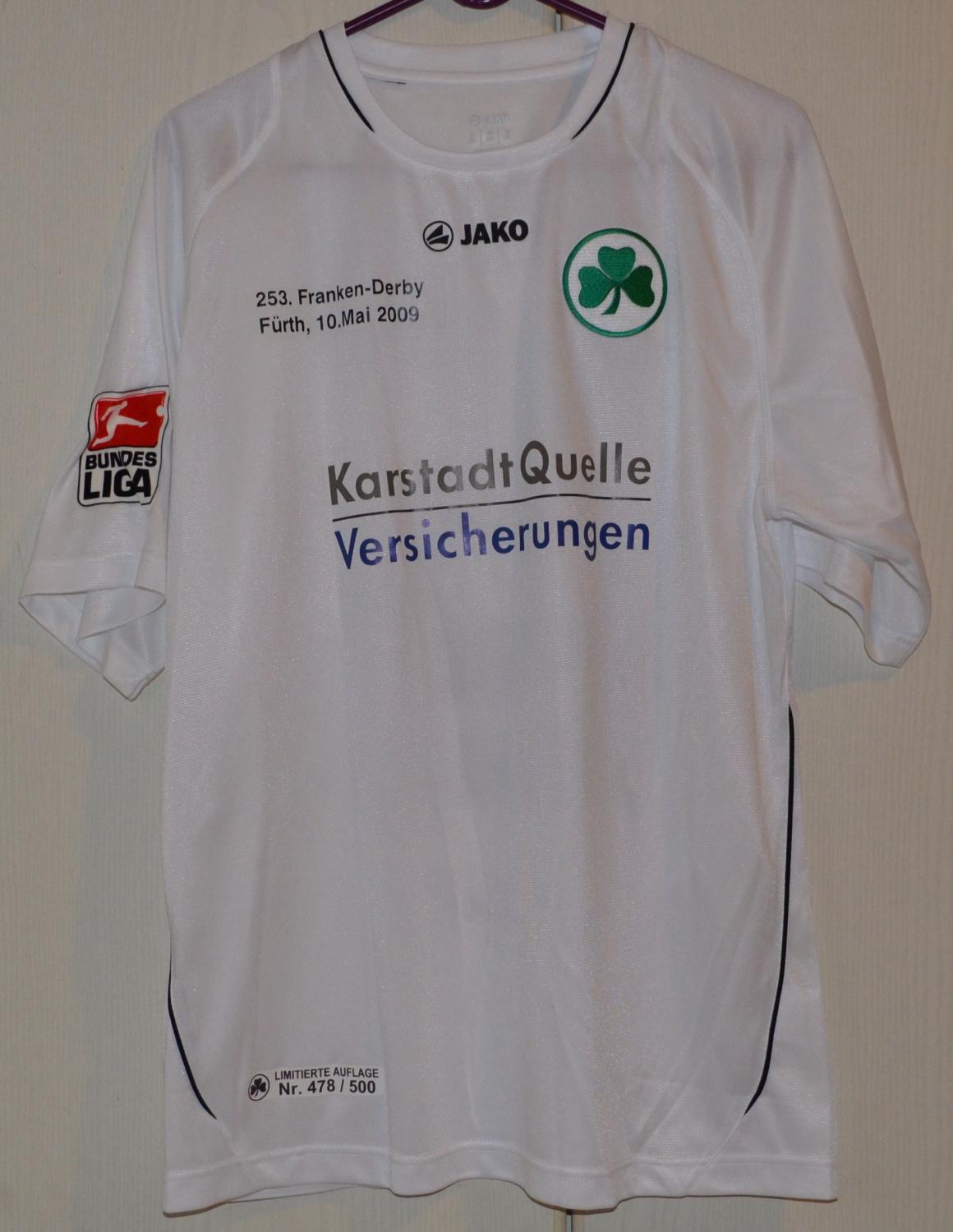 maillots greuther fürth third 2008-2009 rétro