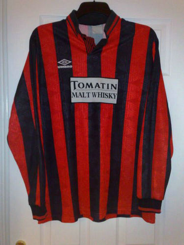 maillots inverness ct domicile 1991-1992 rétro