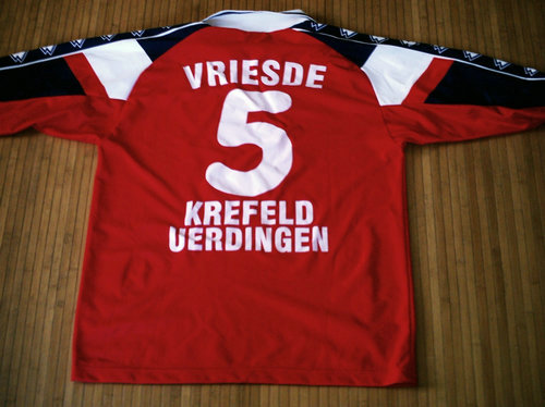 maillots kfc uerdingen 05 domicile 2001-2002 rétro