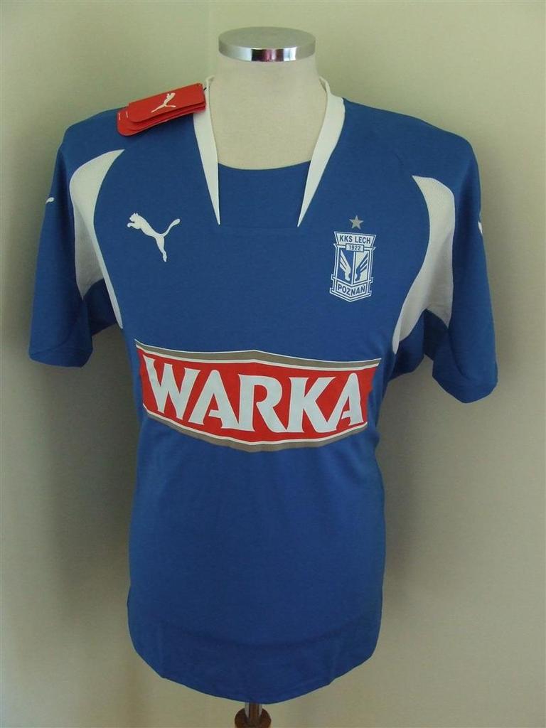 maillots lech poznań domicile 2008-2009 rétro