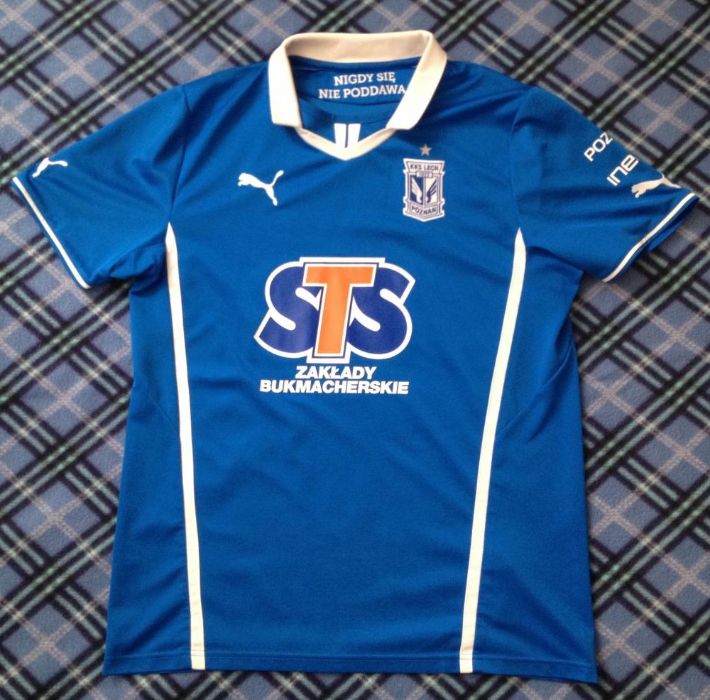 maillots lech poznań domicile 2013-2014 rétro