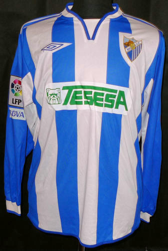 maillots málaga cf domicile 2005-2006 rétro