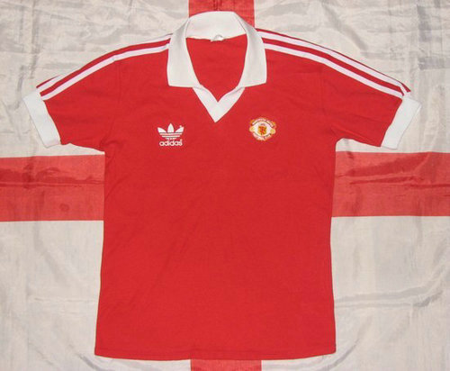 maillots manchester united domicile 1980-1982 rétro