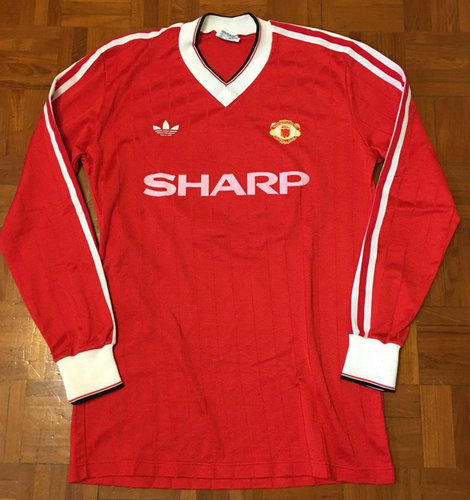 maillots manchester united domicile 1983-1984 rétro