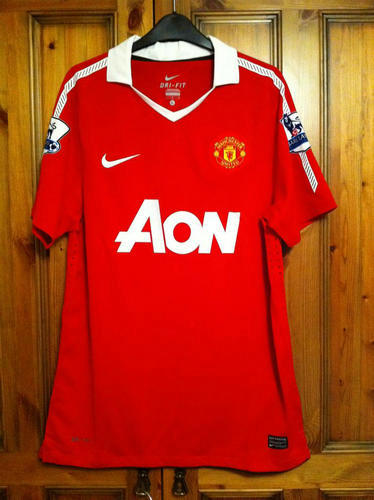 maillots manchester united domicile 2010-2011 rétro