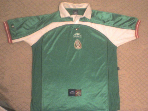 maillots mexique domicile 2000-2001 rétro